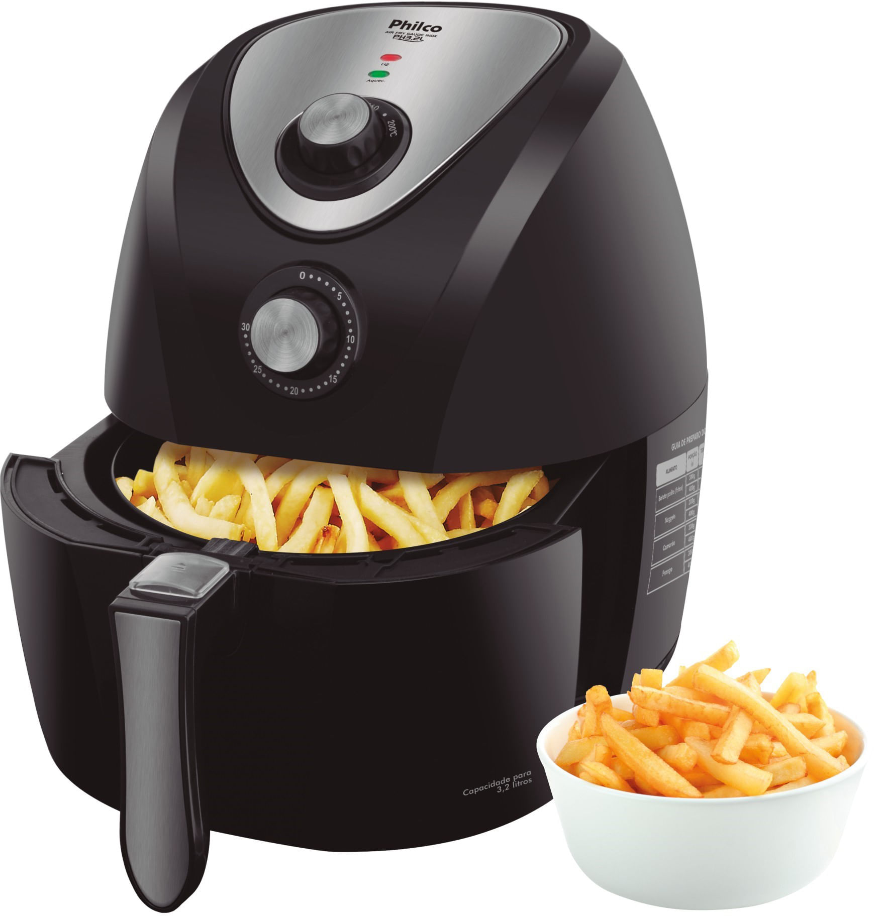 Air Fryer 3L Philco Preto